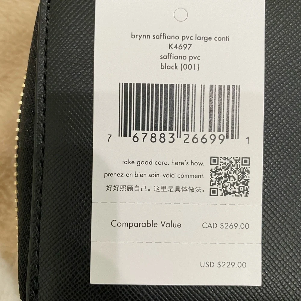 Kate Spade Brynn Black Large Continental Wallet